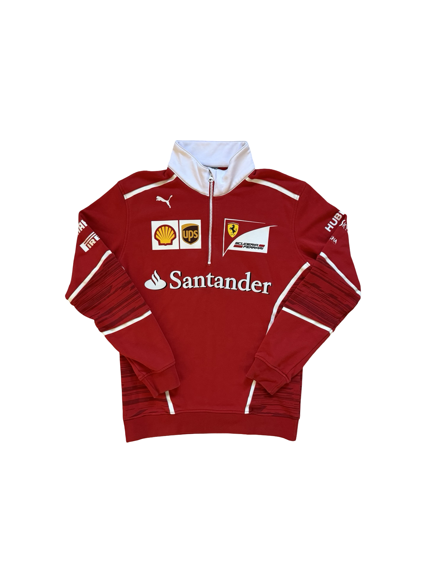 RACING F1 Scuderia Ferrari x Puma Santander L/S Quarter Zip Pullover Size S